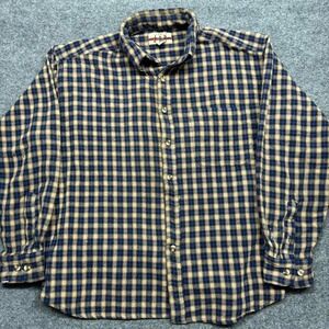 3326 Vintage Studio JAB Plaid Flannel‎ Shirt Size Large